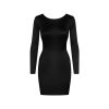 NAKED BACK SHORT DRESS_562 838_BLACK_FR