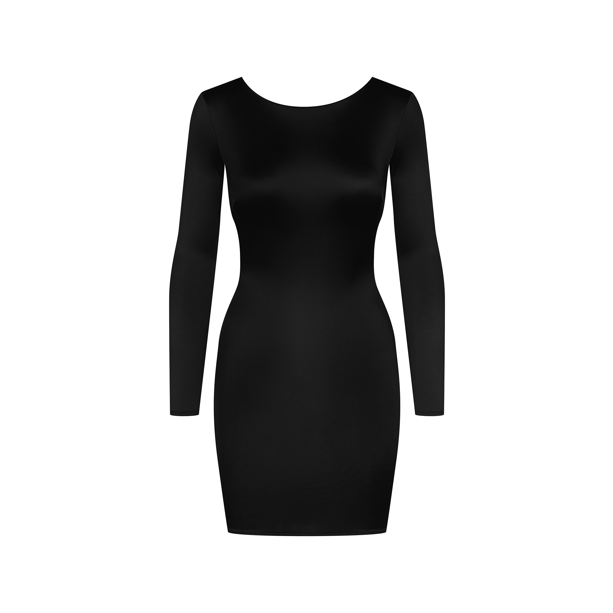 NAKED BACK SHORT DRESS_562 838_BLACK_FR